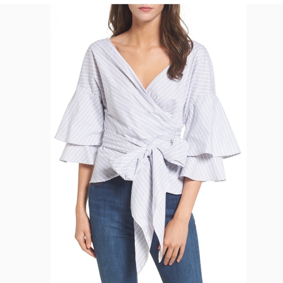 Wayf Tops - Wayf | Beckett Tiered Bell Sleeve Top